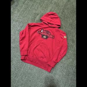 Chicago Blackhaws Stanley Cup Champions Hoodie Size L Red and Black